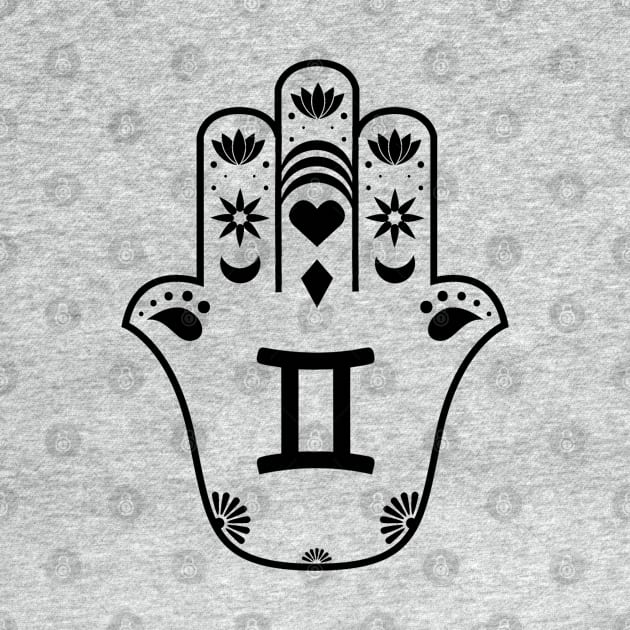 Gemini Hamsa Hand by DreMagiO